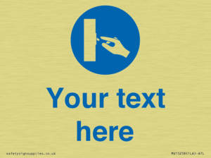 Custom Use Switch Sign